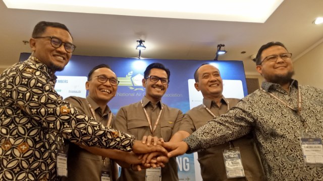 Pengurus Indonesia National Air Carrier Association (INACA) atau Asosiasi Maskapai RI periode 2019-2022. Foto: Resya Firmansyah/kumparan
