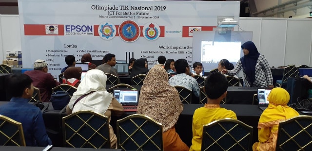 Suasana Olimpiade TIK Nasional di Indocomtech 2019 