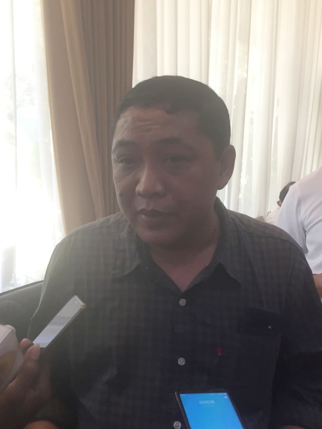 Dirut PT Pelindo III Doso Agung (kiri) di Rumah Dinas Gubernur Bali. Foto: Denita BR Matondang/kumparan