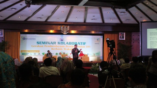 Suasana seminar Program Jogja Berwakaf di Bank Indonesia Sabtu (2/11). foto: Feva