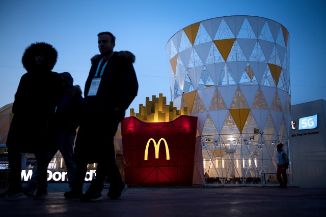 Ilustrasi McDonald. Foto: AFP 