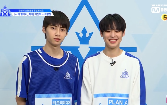 Jinhyuk dan Byungchan (dok. MNET) 