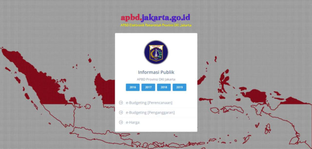 Tangkapan layar website apbd.jakarta.go.id
