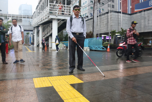 com-Trotoar DKI Jakarta yang ramah difabel. Foto: Dok. Diskominfotik Pemprov DKI Jakarta