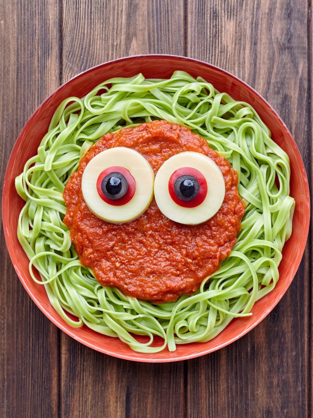 Green Spaghetti untuk anak. Foto: Shutterstock
