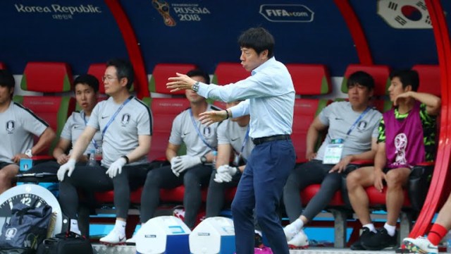 Shin Tae-yong kala melatih Timnas Korea Selatan di Piala Dunia 2018. (Foto: Reuters)