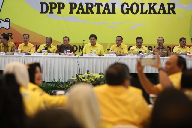 Suasana rapat pleno DPP Partai Golkar. Foto: Helmi Afandi Abdullah/kumparan