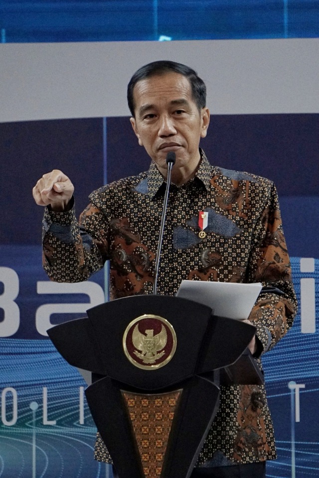 Presiden Joko Widodo meresmikan Indonesia Banking Expo (IBEX) 2019 Rabu (6/11/2019). Foto: Jamal Ramadhan/kumparan