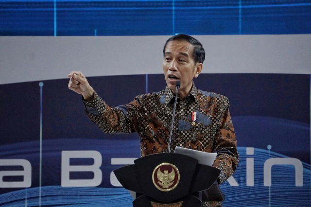 Presiden Joko Widodo meresmikan Indonesia Banking Expo (IBEX) 2019 Rabu (6/11/2019). Foto: Jamal Ramadhan/kumparan