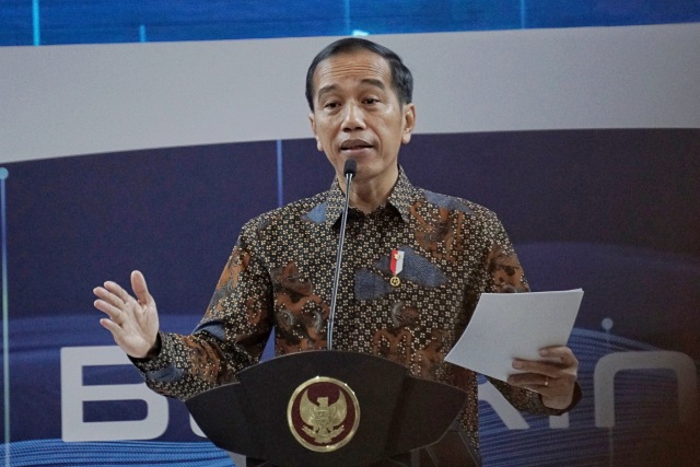 Presiden Joko Widodo meresmikan Indonesia Banking Expo (IBEX) 2019