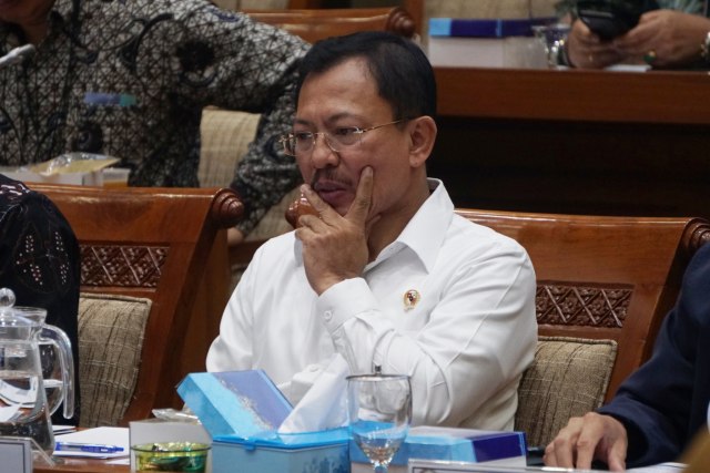 Menteri Kesehatan Terawan Agus Putranto saat rapat kerja dengan Komisi IX DPR RI di Komplek Parlemen, Jakarta, Rabu (6/11). Foto: Fanny Kusumawardhani/kumparan