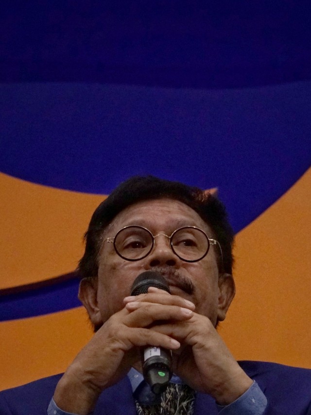 Sekjen DPP Partai Nasdem Johnny G Plate saat konferensi pers menjelang Kongres II di Kantor DPP Partai Nasdem, Jakarta, Rabu (6/11/2019).
 Foto: Jamal Ramadhan/kumparan