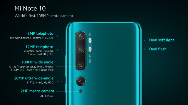 xiaomi mi note 10 108mp camera