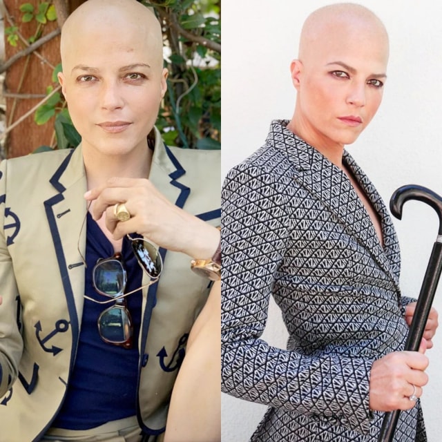 Penampilan Selma Blair setelah menjalani kemoterapi. Foto:  Instagram/@selmablair