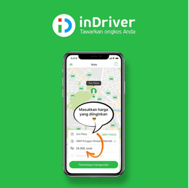 Mengenal inDriver Pesaing Baru Gojek & Grab