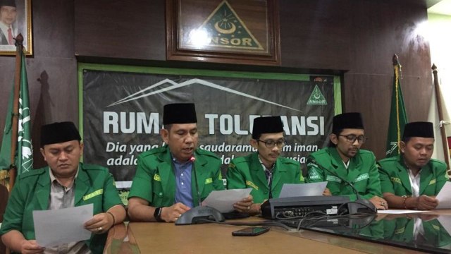 Konferensi pers GP Anshor usai gelar Kongres Nasional