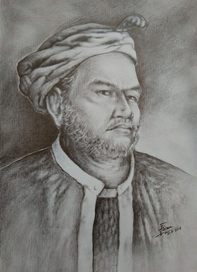 Sultan Himayatudin Muhammad Saidi dalam bingkai lukisan. Foto: Istimewa.﻿﻿