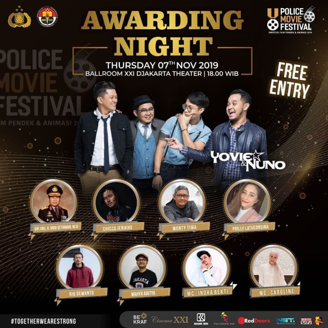 Awarding Night Police Movie Festival 6 Foto: Instagram @policemoviefestival