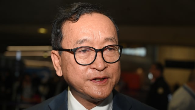 Tokoh oposisi Kamboja, Sam Rainsy. Foto: AFP/DOMINIQUE FAGET