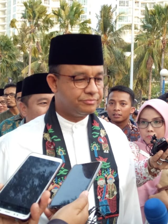 Gubernur DKI Jakarta Anies Baswedan di Ancol.  Foto: Andreas Ricky Febrian/kumparan 