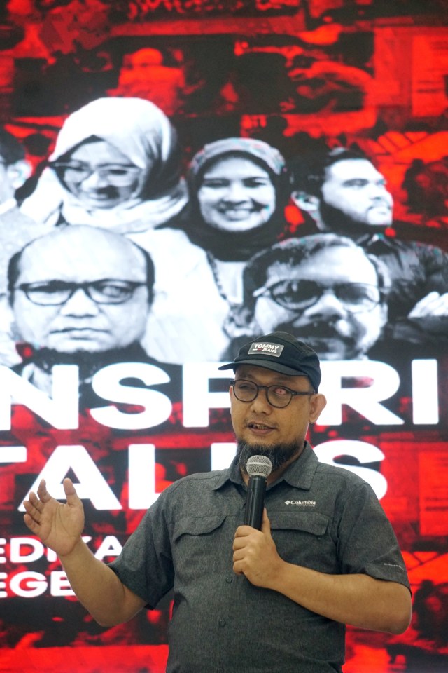 Penyidik Senior Komisi Pemberantasan Korupsi (KPK) Novel Baswedan hadiri acara Inspiring Talks Dedikasi untuk Negeri di Jakarta, Sabtu (9/11). Foto: Fanny Kusumawardhani/kumparan 