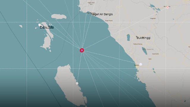 Infografis pusat gempa (Foto: Istimewa)