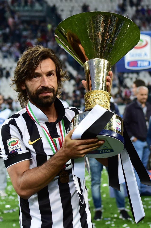 Andrea Pirlo saat berseragam Juventus. Foto: AFP/GIUSEPPE CACACE