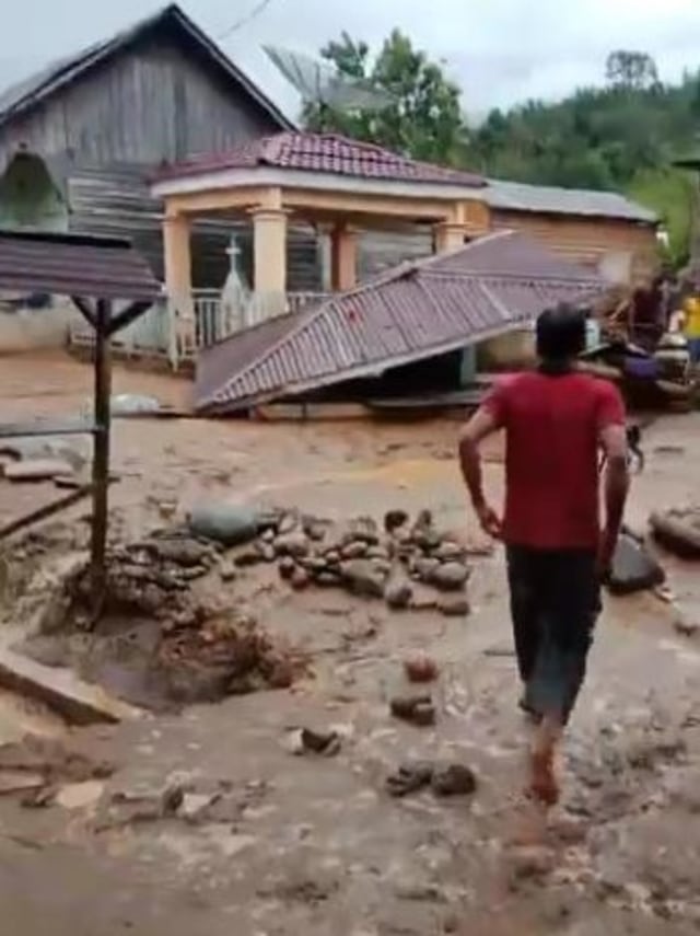 Kawasan yang rusak setelah banjir bandang. Dok. BPBD Aceh Tenggara