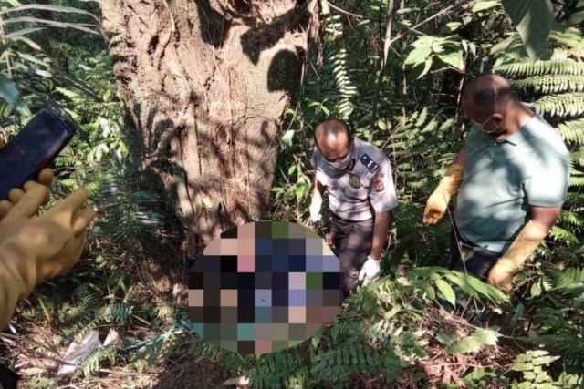 Penemuan mayat dalam koper di Kabupaten Bogor. Foto: Dok. Istimewa