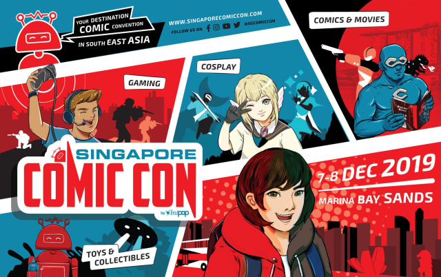 Singapore Comic Con diselenggarakan 7-8 Desember 2019 di Marina Bay Sands. Foto: Dok. www.singaporecomiccon.com