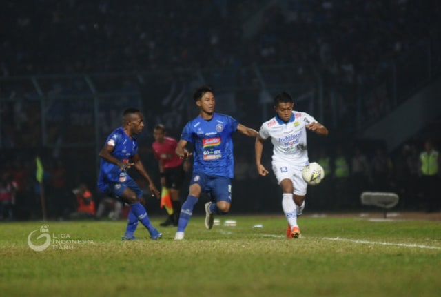 Arema FC vs Persib Bandung di Liga 1 2019. (Foto: Dok. PT LIB)