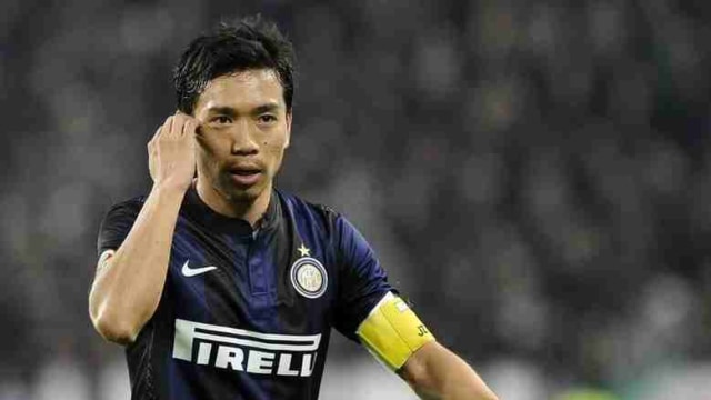 Potret Yuto Nagatomo saat masih berseragam Inter Milan. Foto: REUTERS/Giorgio Perottino/Files