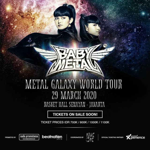 Poster konser Babymetal di Jakarta Foto: Instagram @nada_promotama