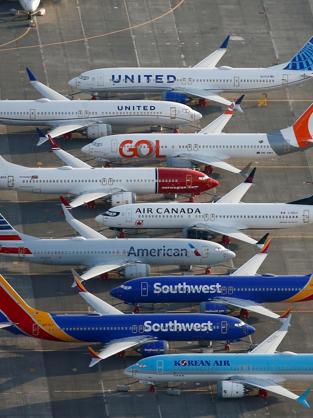 Ilustrasi Boeing 737 max. Foto:  REUTERS/Lindsey Wasson