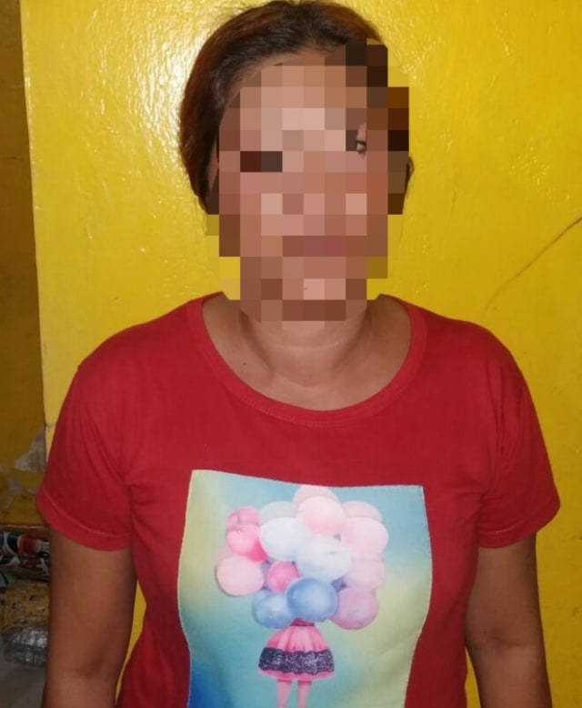 Mami Sur terduga pelaku Human Trafficking diamankan Polres Bangka selatan.