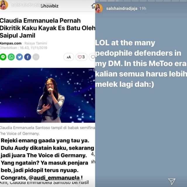 Anak Iis Dahlia diduga sindir Saipul Jamil, NOT COVER
