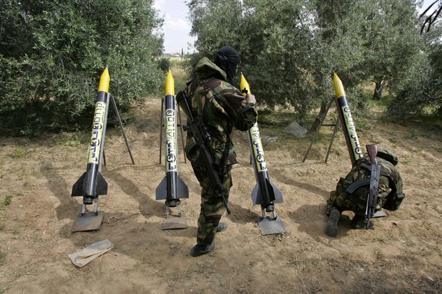 Milisi Gerakan Jihad Islam di Jalur Gaza, Palestina. Foto: AFP/Mahmud Hams