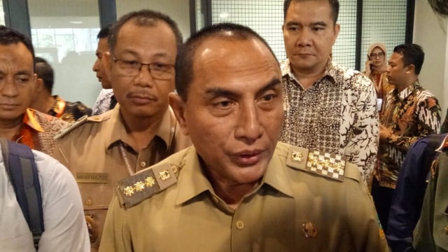 Gubernur Sumatera utara, Edy Rahmayadi di SICC Sentul. Foto: Aprilandika Pratama/kumparan 