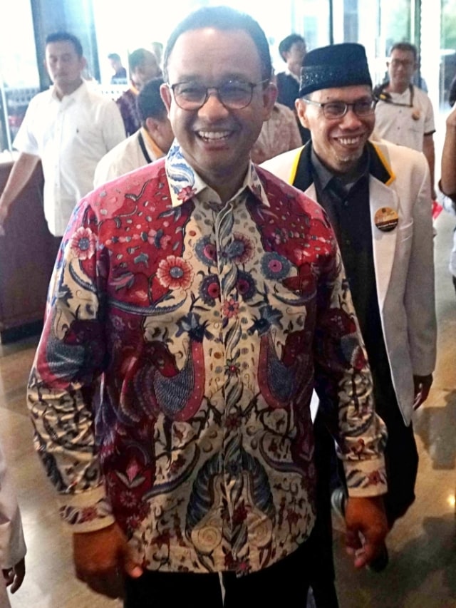 Gubernur DKI Jakarta Anies Baswedan hadiri acara rakornas PKS di Hotel Bidakara Grand Pancoran, Tebet, Jakarta Selatan, Kamis (14/11). Foto: Irfan Adi Saputra/kumparan