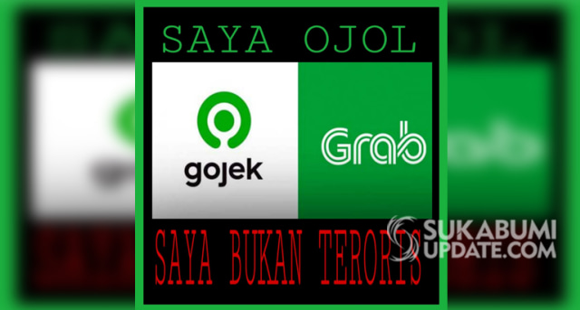 Gambar "Saya Ojol Bukan Teroris" yang ramai di grup WhatsApp Ojol Sukabumi. | Sumber Foto:Istimewa.