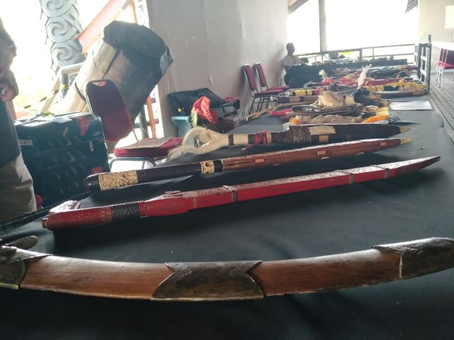 Melihat Senjata Khas Suku Dayak di Pameran Borneo XTRA-DIKSI Pontianak (39150)