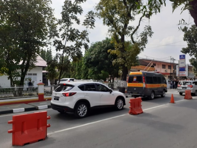 Suasana di seputaran RS Bhayangkara Medan. Foto; SumutNews