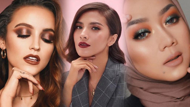 Warna lipstik yang cocok digunakan pada malam hari. Foto: Instagram/@kathleenlights, thelipstickmafiaaa, cherylraissa