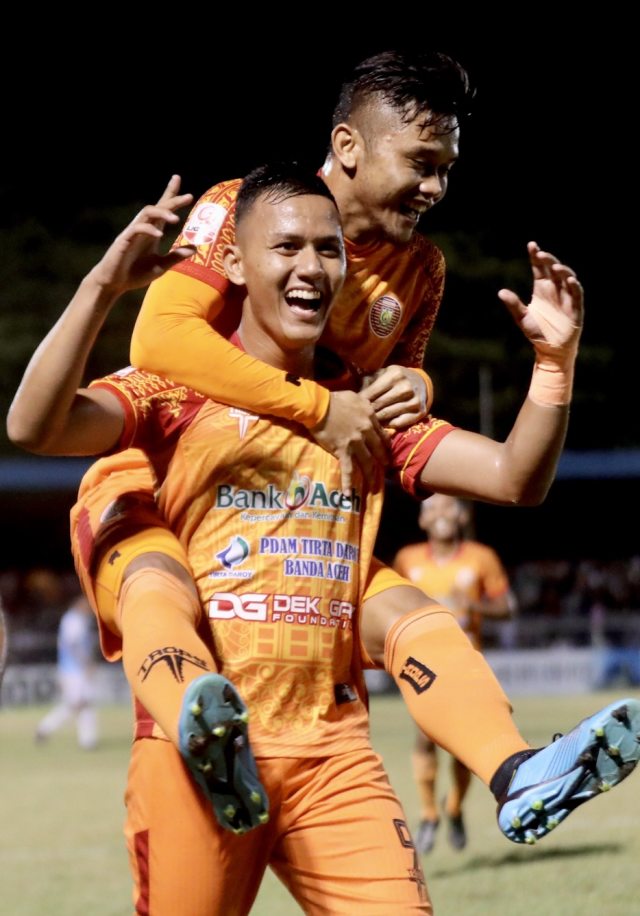 Persiraja Banda Aceh lolos ke semifinal Liga 2 2019 yang akan berlangsung di Bali. Foto: Suparta/acehkini