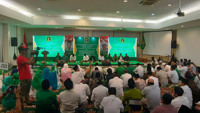 Suasana peringatan Maulid Nabi di DPP PPP, Menteng, Jakarta Pusat, Minggu (17/11). Foto: Ulfa Rahayu/kumparan