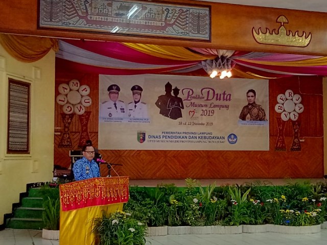 Pemilihan Duta Museum Lampung resmi dibuka hari ini, Senin (18/11) | Foto : Sidik Aryono/Lampung Geh
