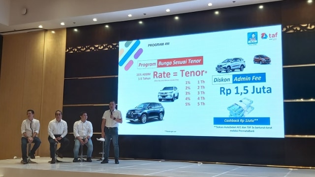 Gunawan Salim saat memaparkan program promo Astra Auto Fest 2019. (foto: Jeihan Kahfi/SWA)