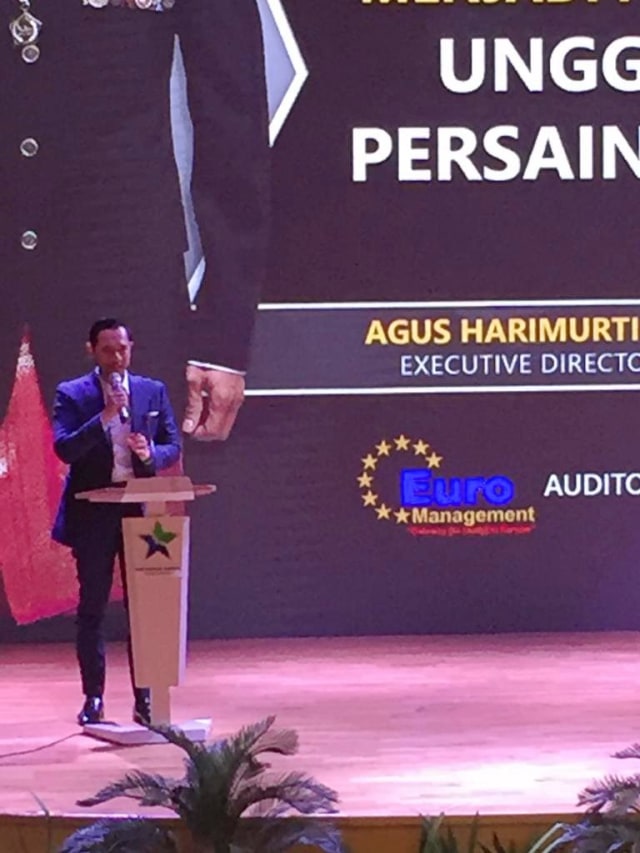 Waketum Demokrat, Agus Harimurti Yudhoyono, dalam acara Studium Generale 2019, di Perpusnas RI, Selasa (18/11). Foto: Muhammad Darisman/kumparan