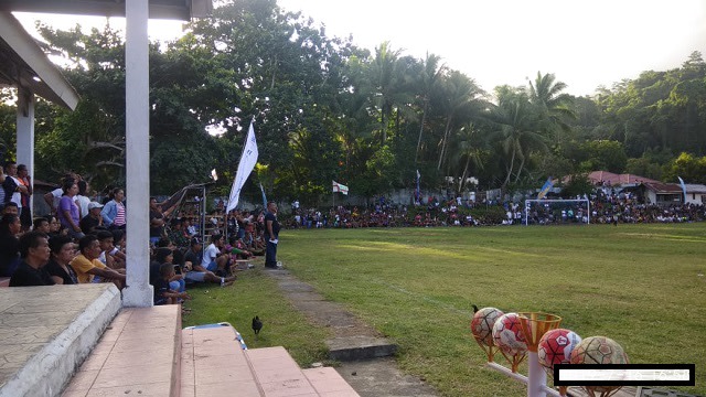 Pertandingan Sepakbola di Kabupaten Siau Tagulandang Biaro (Sitaro)