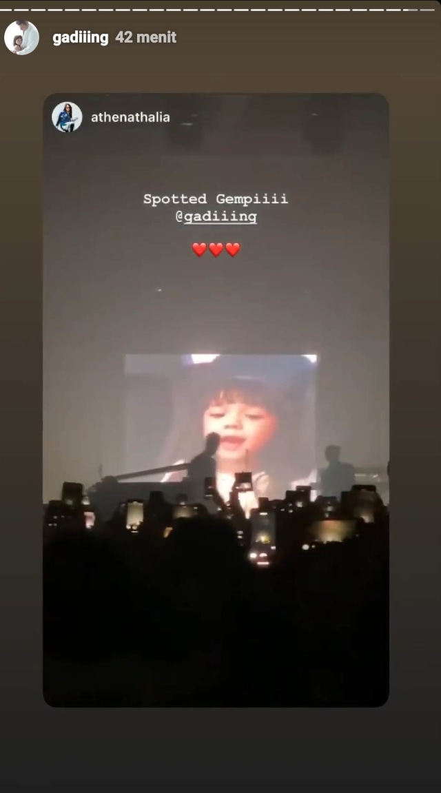 PTR, Screenshoot video Gempi muncul di Konser Honne